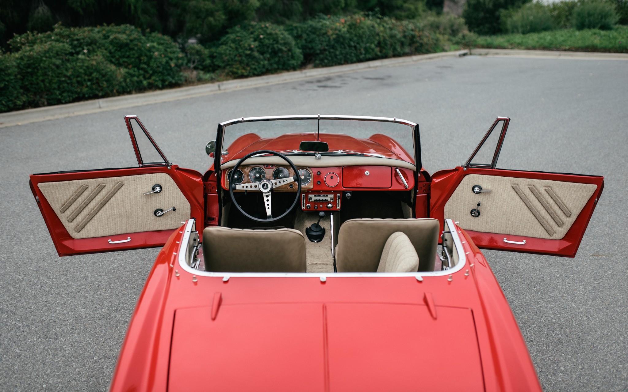 Datsun 1500 Fairlady Roadster Interior Doors Open
