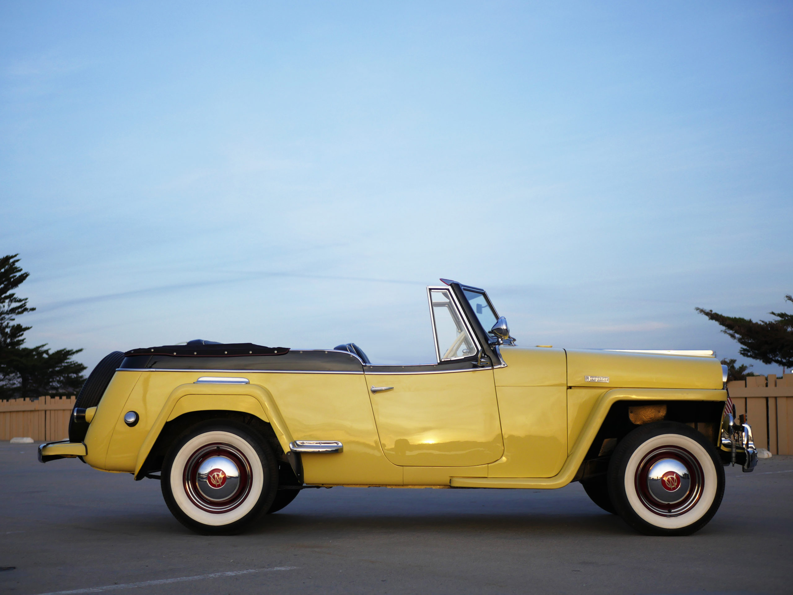 1949 Willy's Overland Jeepster Side Top Down