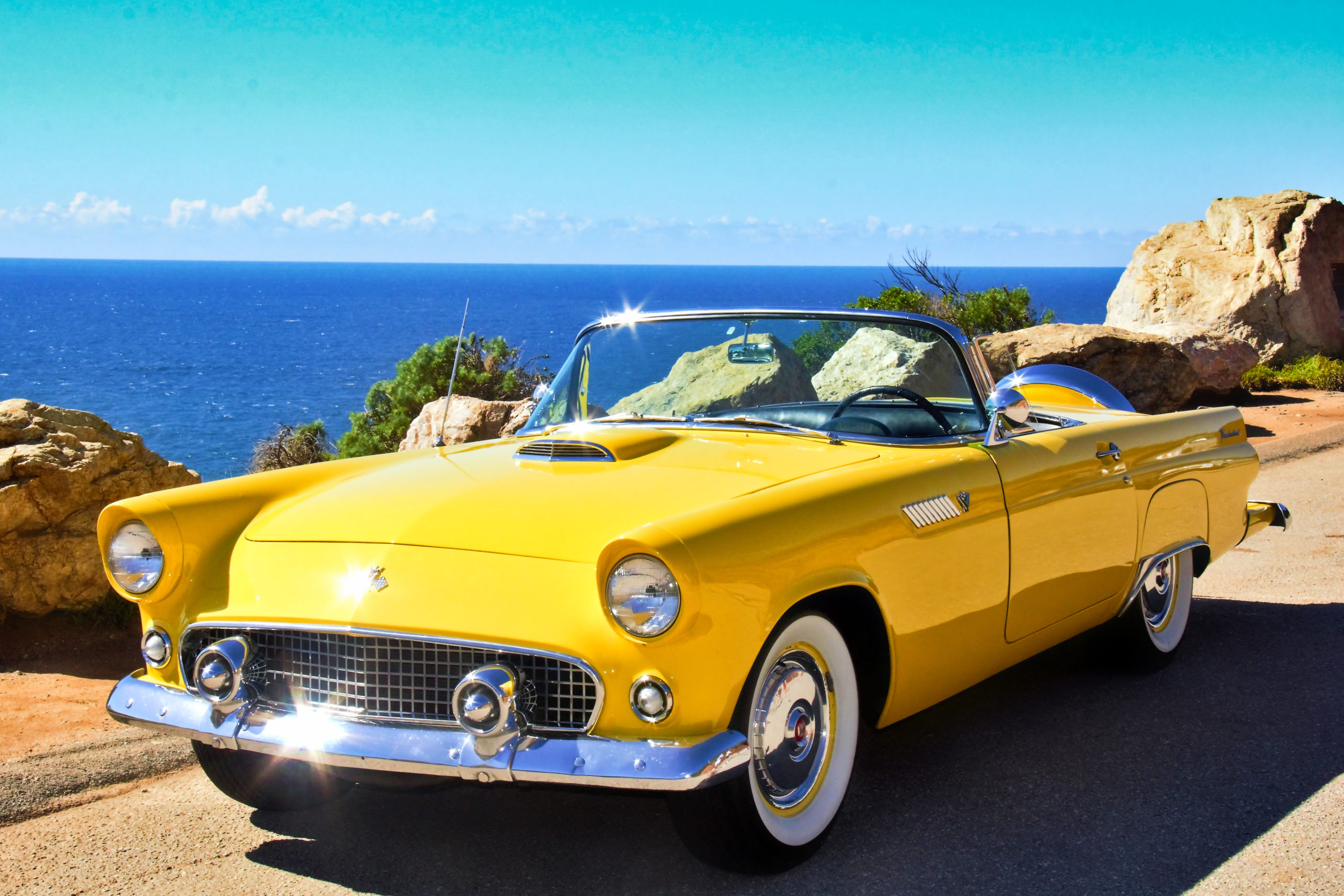 1955 Ford Thunderbird Convertible Rental Monterey Touring Vehicles