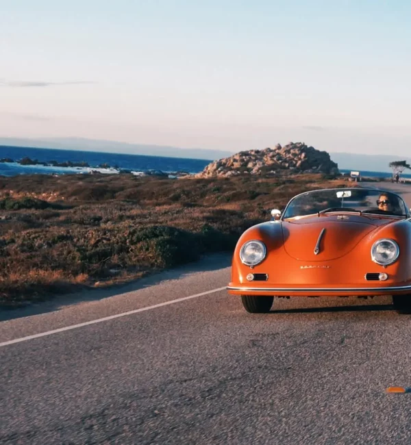 classic car on 17 mile drive