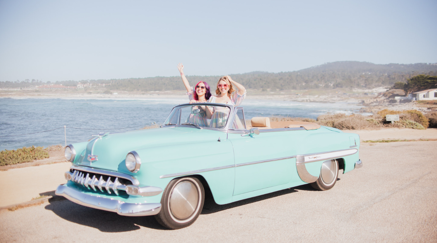 cruise the coast in a classic car rental