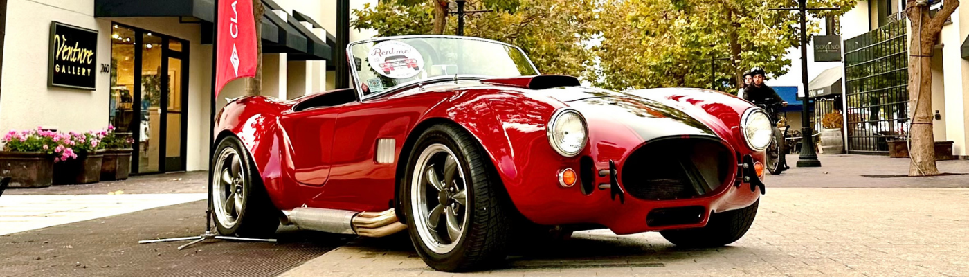 downtown monterey classic car rentals at portola plaza